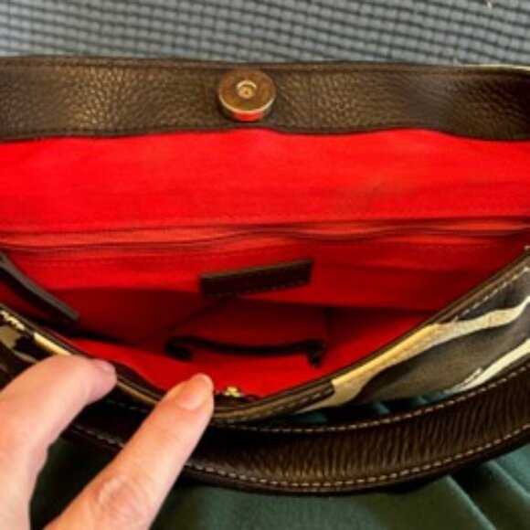 Vintage Dooney & Bourke Giraffe Hobo Handbag Purse - Picture 13 of 13